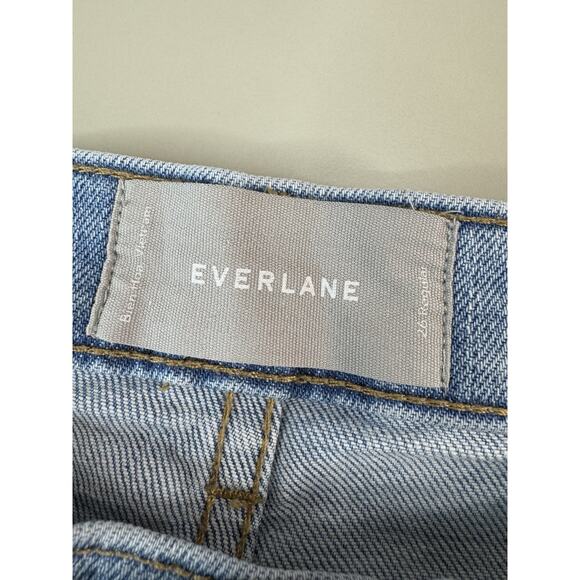 Everlane Womens High Rise Straight Denim Jeans 26 Light Wash Classic Preppy City - Picture 2 of 11